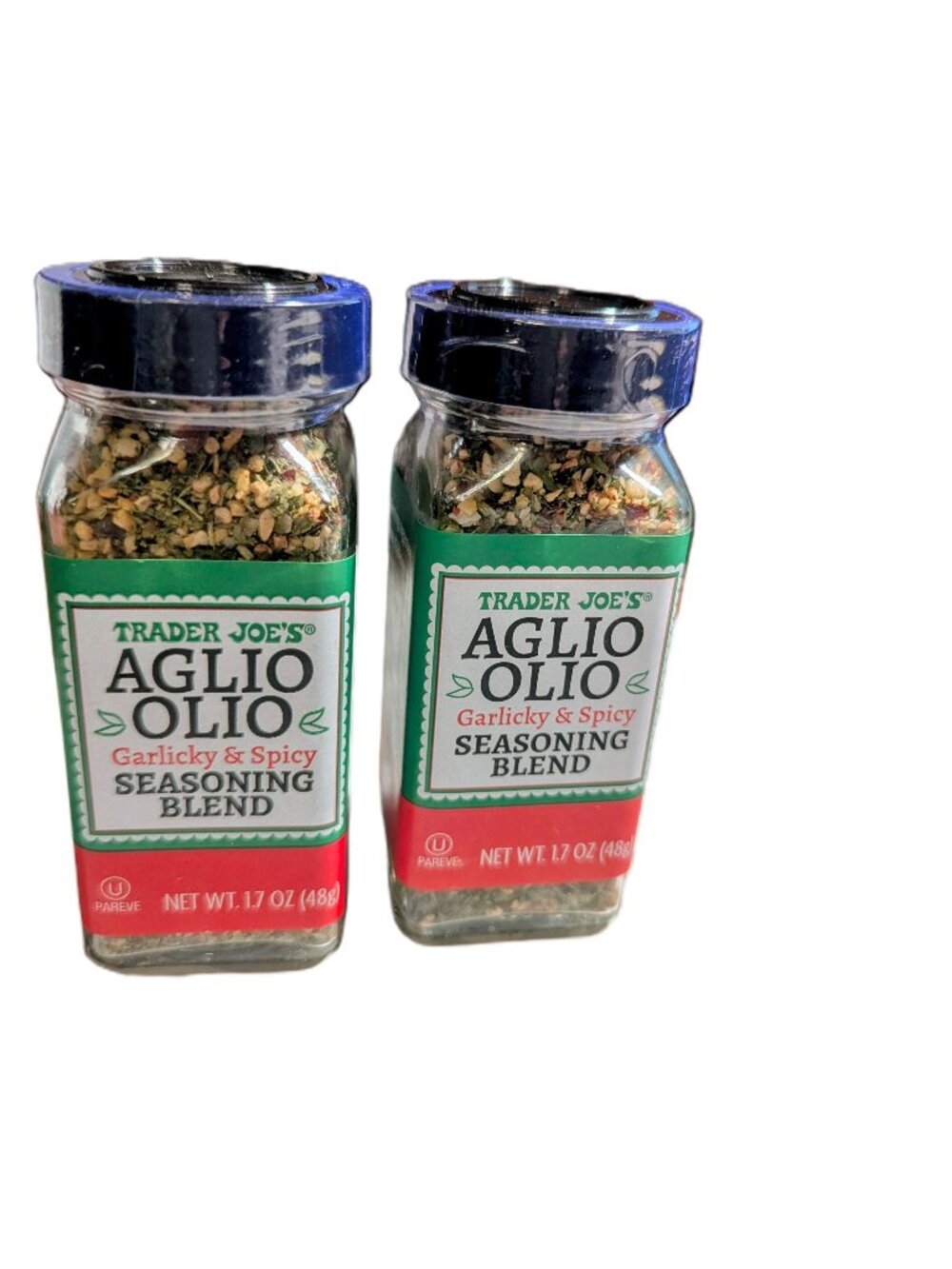 2 Pack Trader Joe’s Garlicky & Spicy Aglio Olio Seasoning Blend